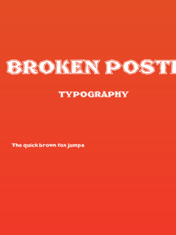 Broken Poster Tour Poster