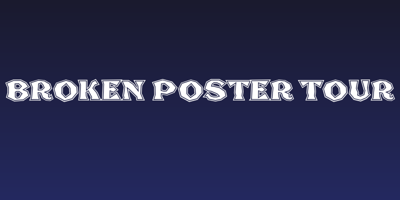 Broken Poster Tour Social Header