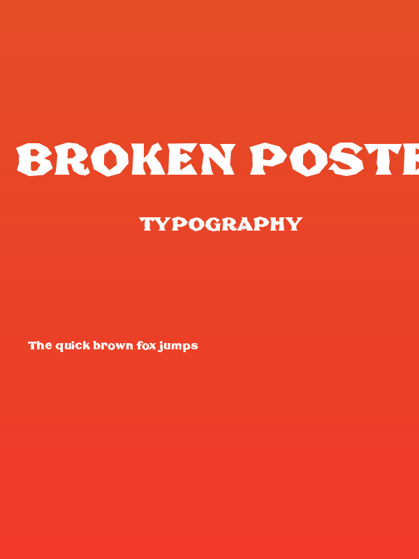 Broken Poster Poster
