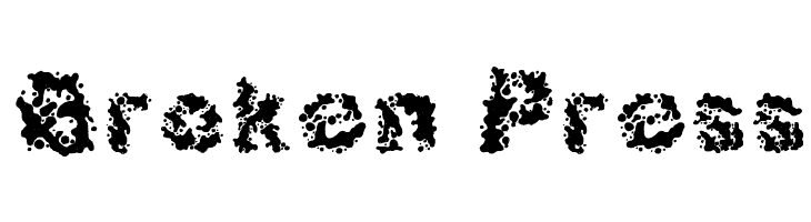 Broken Press フォント