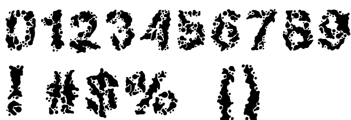 Broken Press Font OTHER CHARS