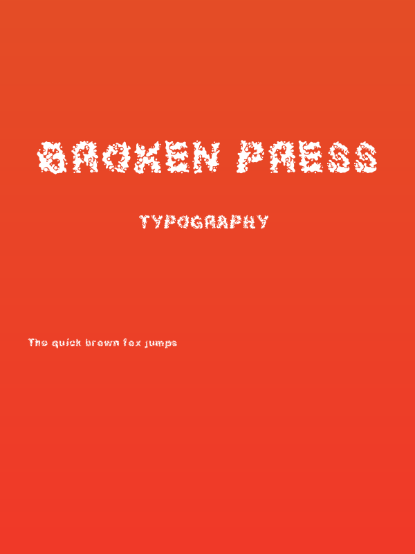 Broken Press Poster