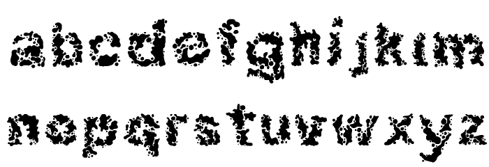 Broken Press Font LOWERCASE