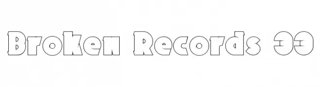 Broken Records 33  Frei Schriftart Herunterladen