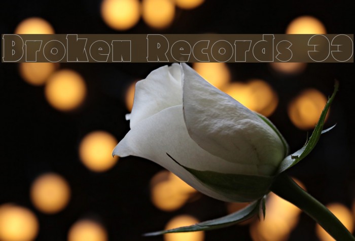 Broken Records 33 Font examples