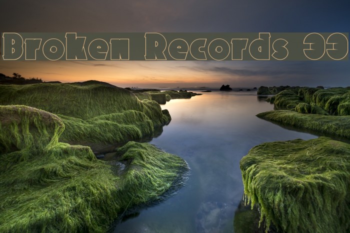 Broken Records 33 Font examples
