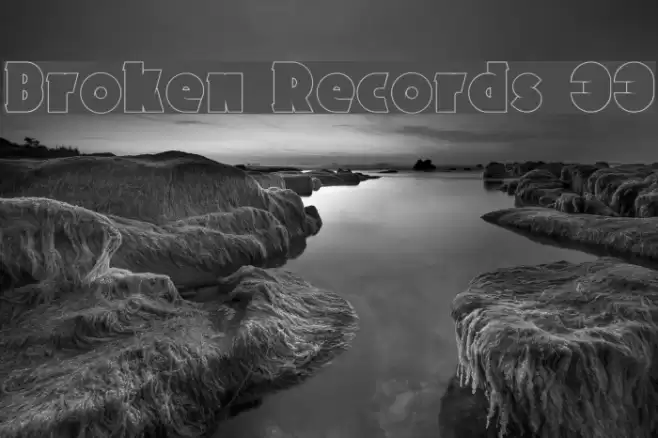 Broken Records 33 फ़ॉन्ट examples