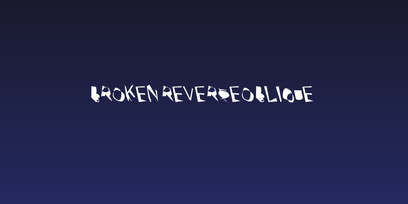 Broken ReverseOblique Social Header