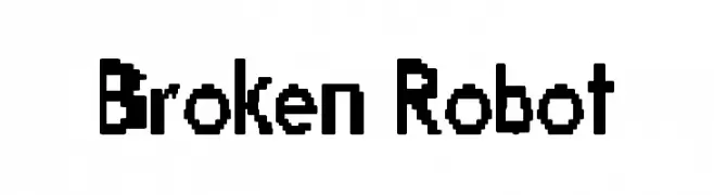 Broken Robot  フリーフォントのダウンロード