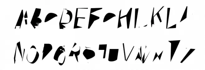 Broken Scanner Condensed Oblique Шрифта ВЕРХНИЙ