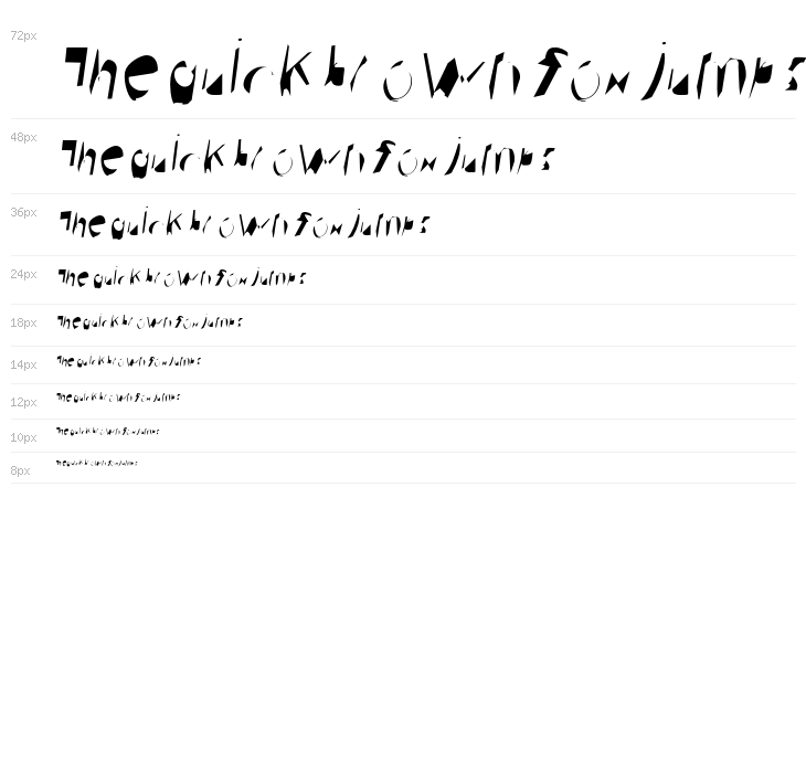 Broken Scanner Condensed Oblique Waterfall