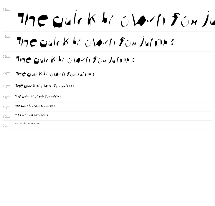 Broken Scanner Extended Oblique Waterfall