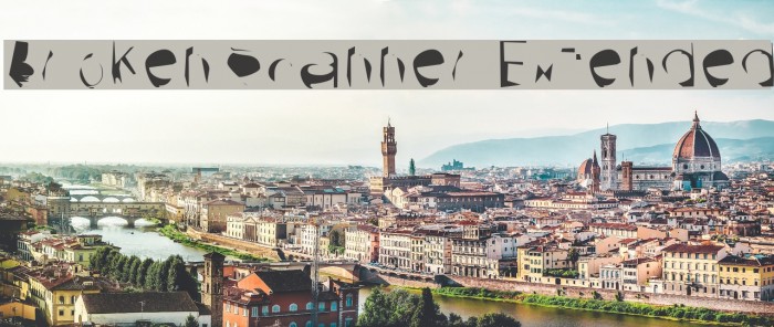 Broken Scanner Extended Font examples