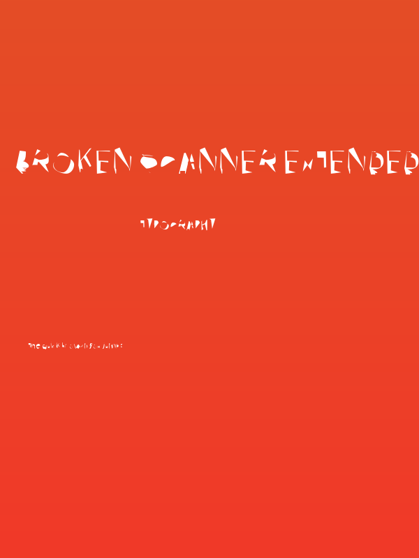 Broken Scanner Extended Poster