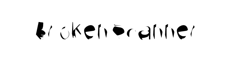 Broken Scanner  Frei Schriftart Herunterladen
