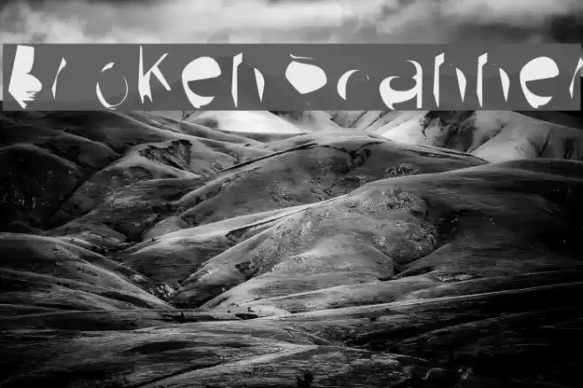 Broken Scanner Font examples