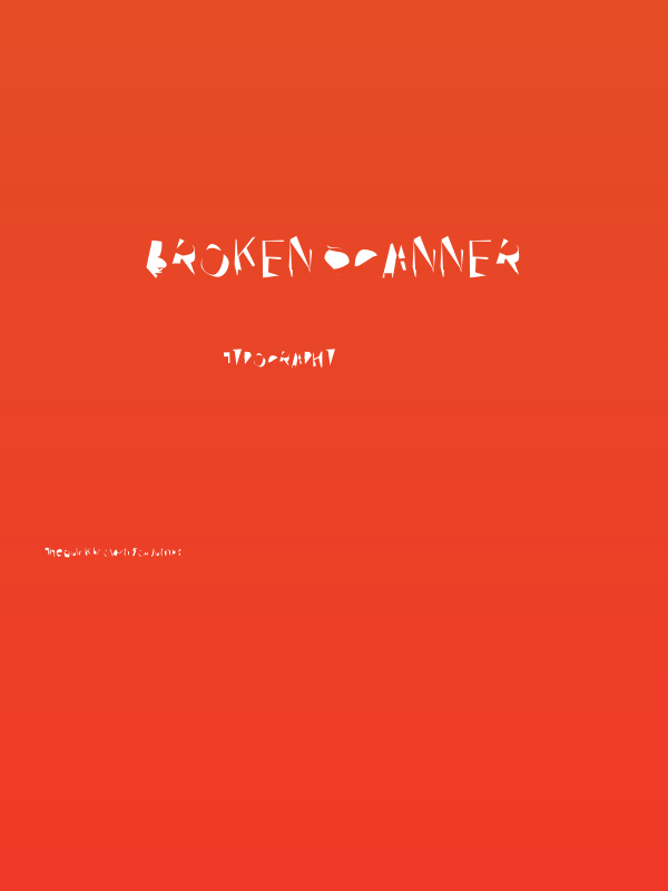 Broken Scanner Poster