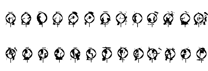 Broken Sounds Font UPPERCASE