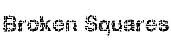 Broken Squares  Descarca Fonturi Gratis