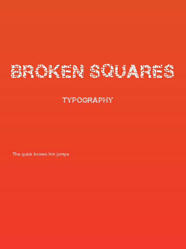 Broken Squares Poster