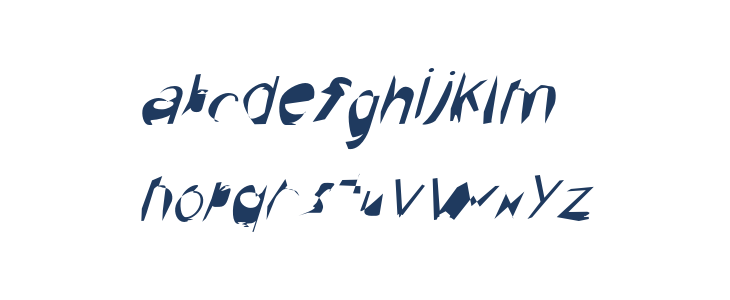 Broken SuperOblique Lowercase