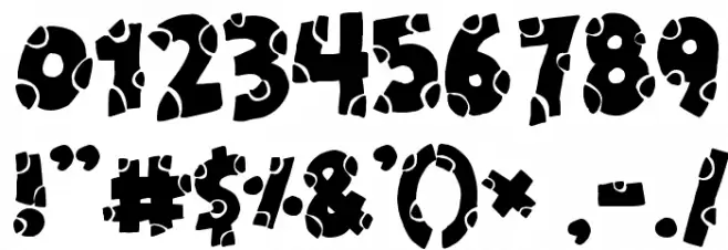 Broken Toys Font OTHER CHARS