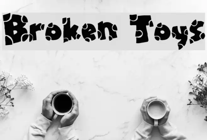 Broken Toys Font examples