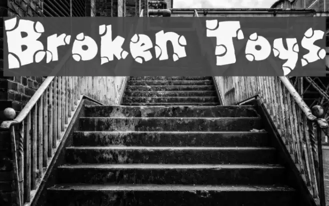 Broken Toys Font examples