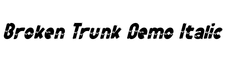 Broken Trunk Demo Italic  免费字体下载