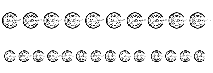 Broken Trunk Demo Italic Schriftart Anderer Schreiben