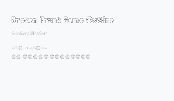 Broken Trunk Demo Outline Business Card