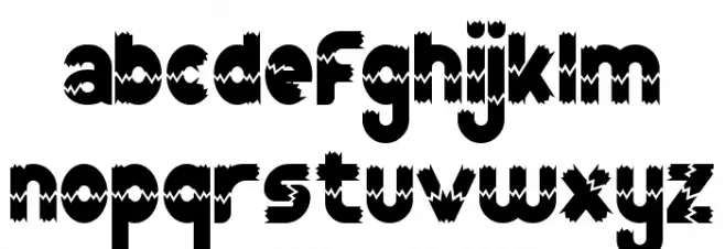 Broken Trunk Demo Schriftart Kleinbuchstaben