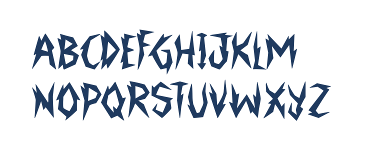 Broken Up Uppercase