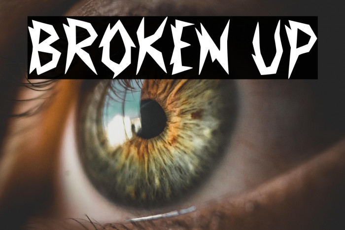 Broken Up Caratteri examples