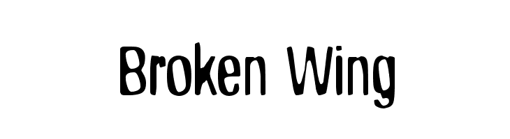 Broken Wing  नि: शुल्क फ़ॉन्ट्स डाउनलोड