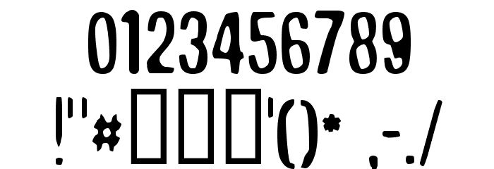 Broken Wing Font OTHER CHARS