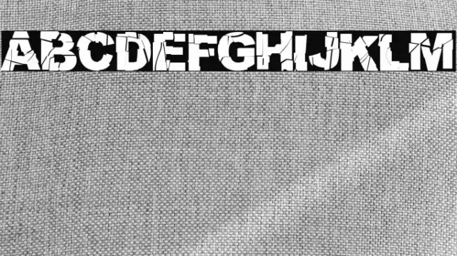 Broken World Font examples