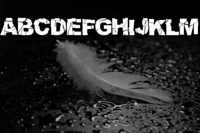 Broken World Font examples