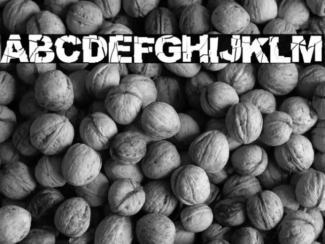 Broken World Font examples