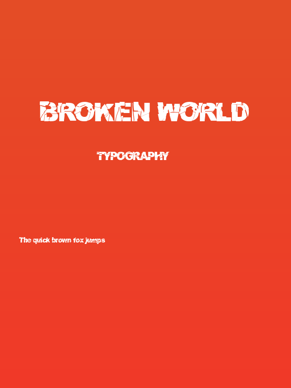 Broken World Poster