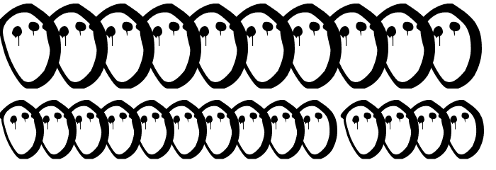 Broken life Font OTHER CHARS