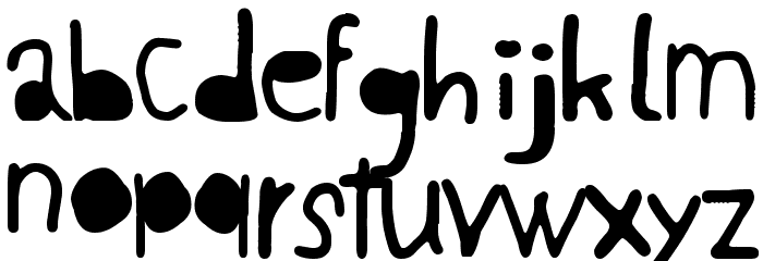 Broken life Font LOWERCASE