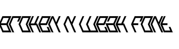 Broken n Weak Font  免费字体下载