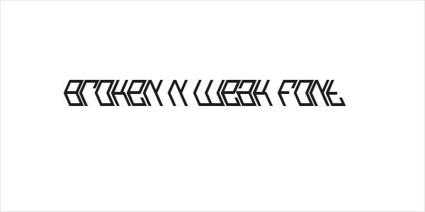 Broken n Weak Font Logo