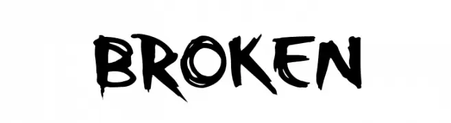 Broken  नि: शुल्क फ़ॉन्ट्स डाउनलोड