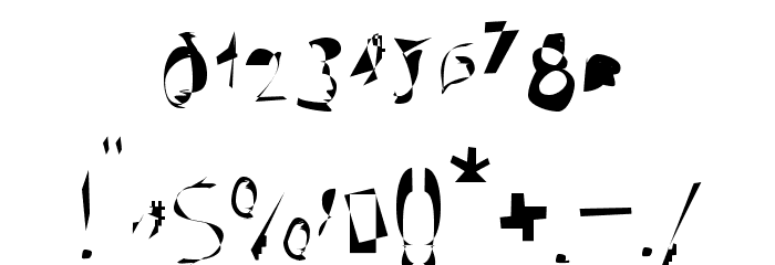 Broken Font OTHER CHARS