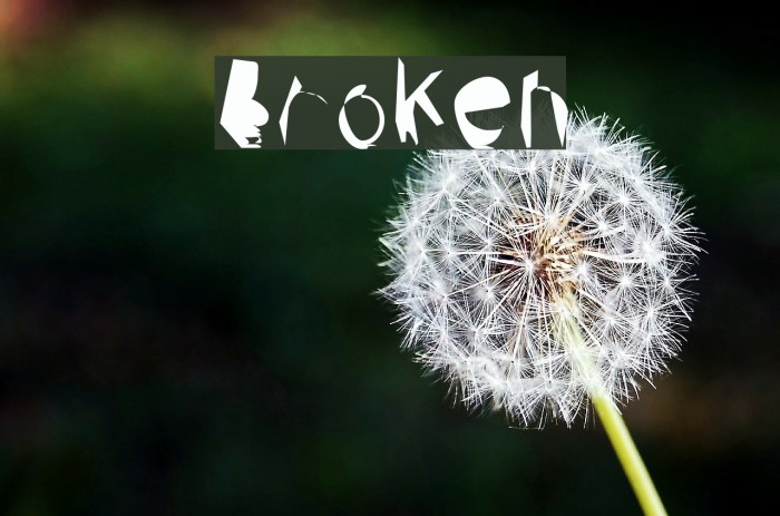 Broken Font examples
