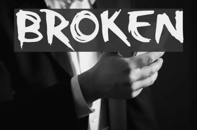 Broken Font examples