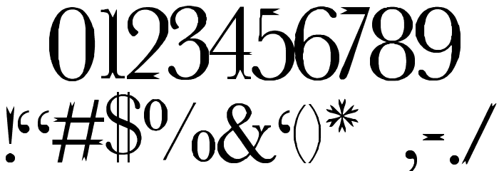 BrokenArm Font OTHER CHARS