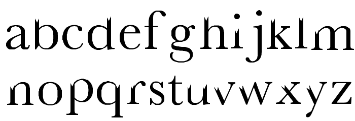 BrokenArm Font LOWERCASE